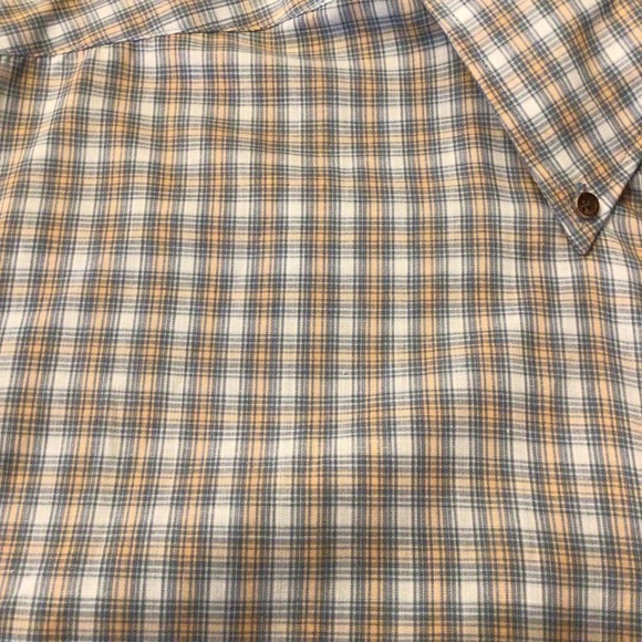 Knights Sportswear Mens Big & Tall Blue Plaid Short Sleeve Button Up Shirt LT - Picture 5 of 9